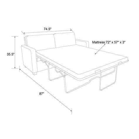 Queen Size Sofa Bed Dimensions